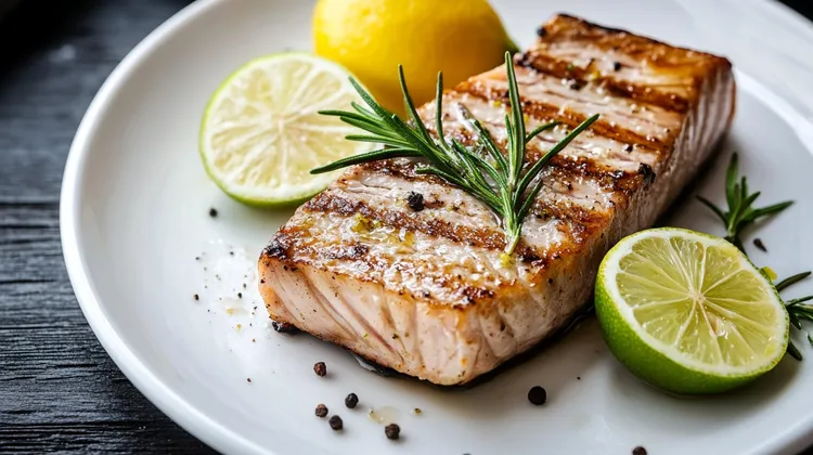 Grilled tuna steak