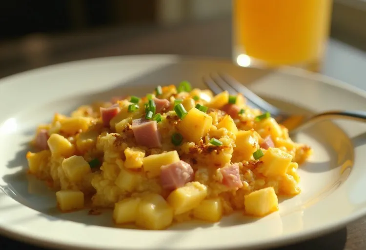 Hawaiian pineapple egg scramble