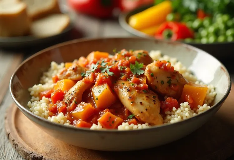 One-pot chicken & butternut squash stew