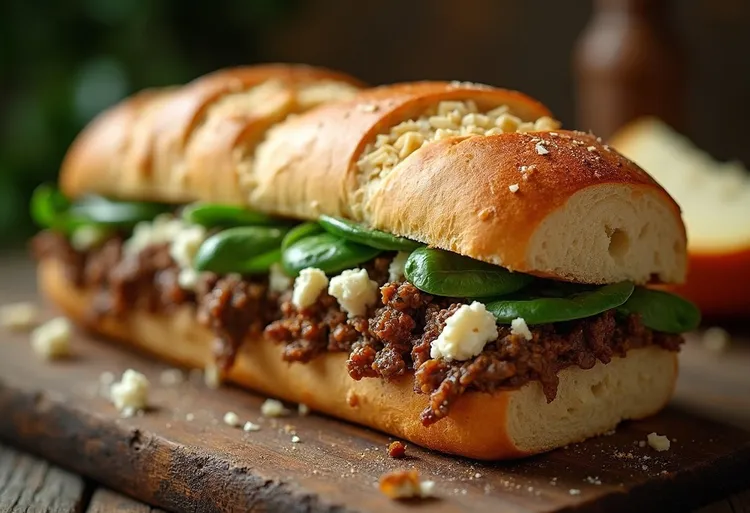 Honey-rosemary lamb sandwich
