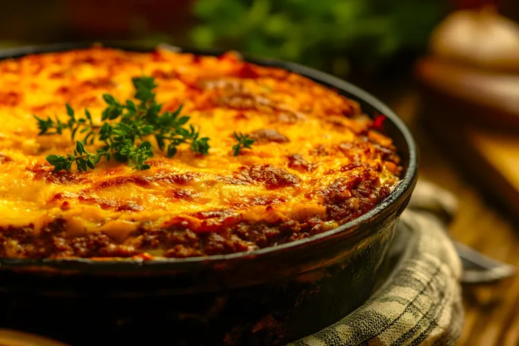 Keto shepherd's pie with sweet potatoes