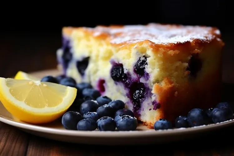 Lemon-berry coconut skillet cake