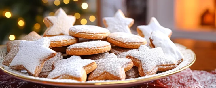 Lemon & passionfruit shortbread stars