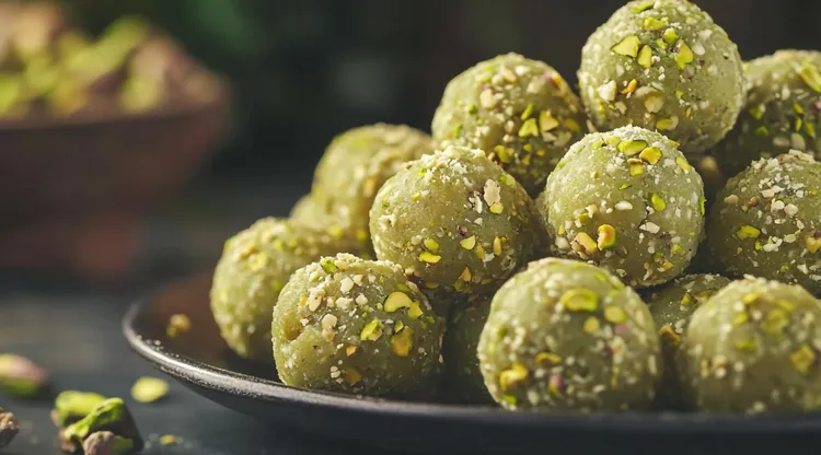 Lemon pistachio bliss balls