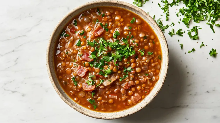 Lentil and tomato soup