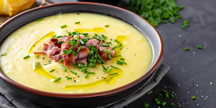 Light and creamy bacon potato soup