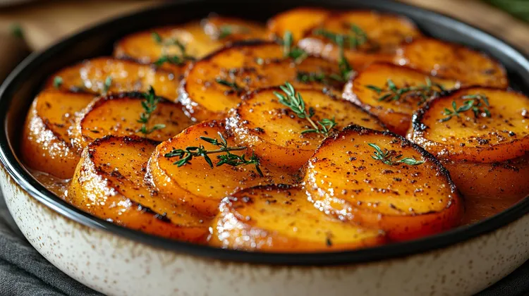 Maple-baked sweet potato