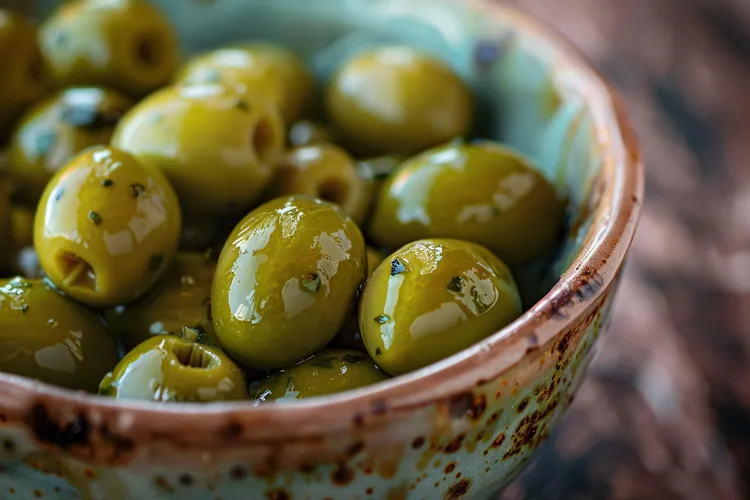 Marinated olives