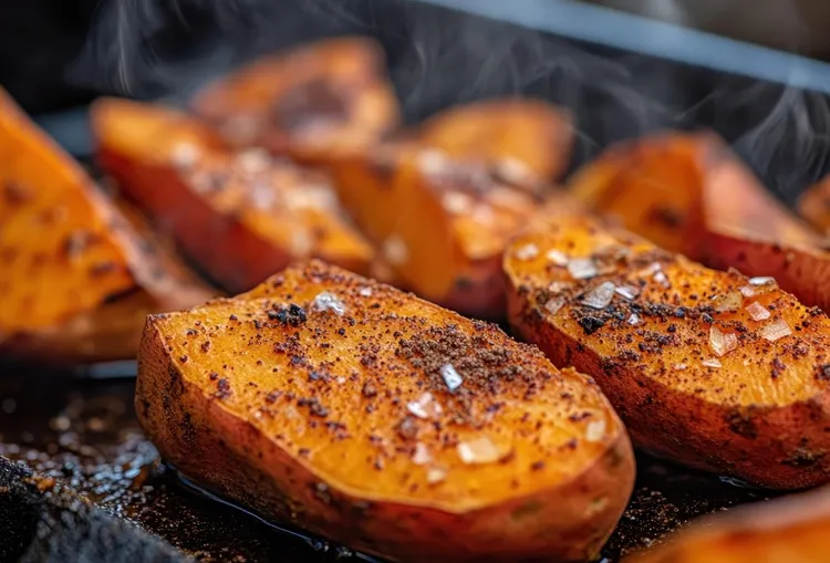 Microwaved sweet potato delight