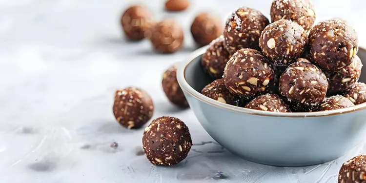 No-bake chocolate coconut peanut butter energy bites