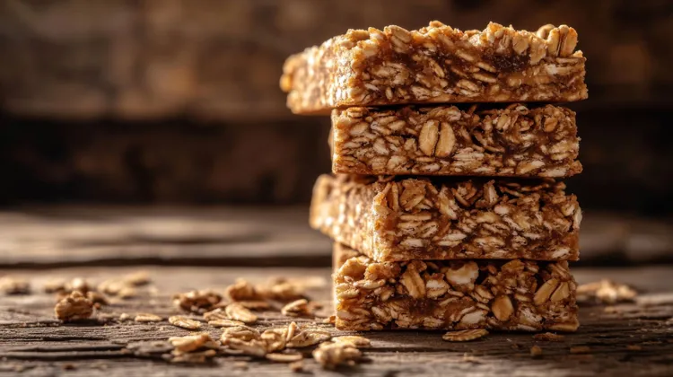 No-bake peanut butter coconut oat protein bars