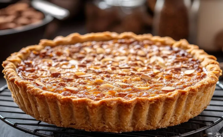 Nutty maple tart
