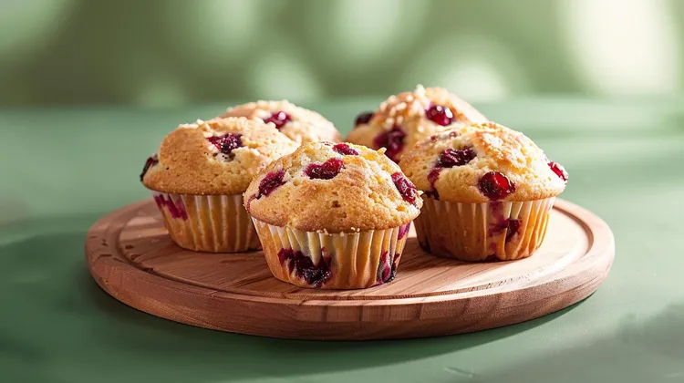 Orange-craisin muffins