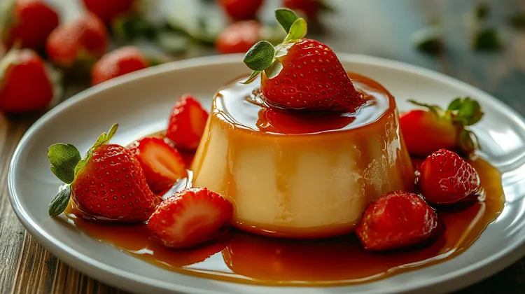 Orange creme caramel