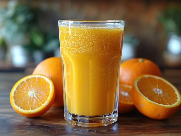 Citrusy flaxseed orange smoothie