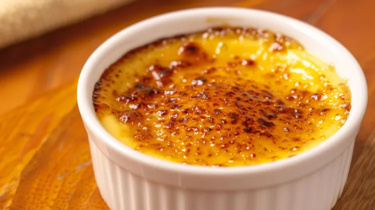 Orange passionfruit custards
