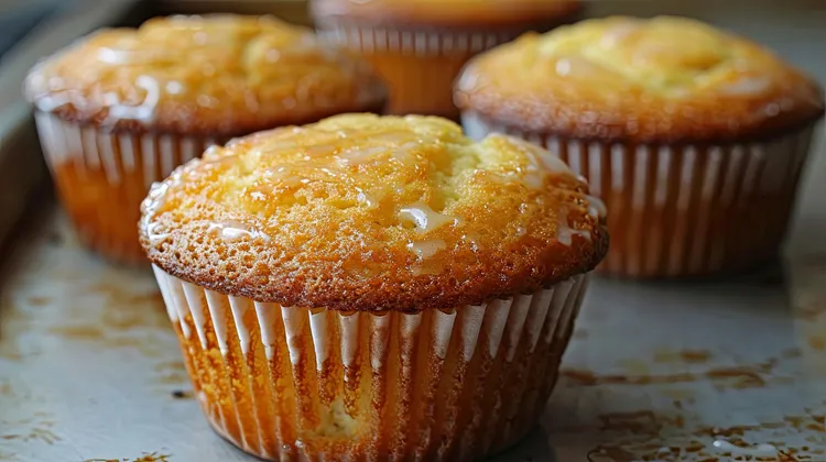 Orange syrup friands