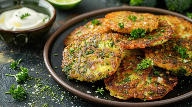 Paleo chinese egg foo young with ham, spinach and onions
