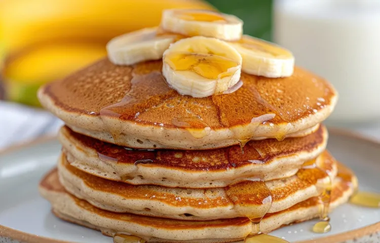 Cinnamon banana paleo pancakes