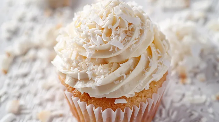 Passionfruit and coconut cream cupcakes