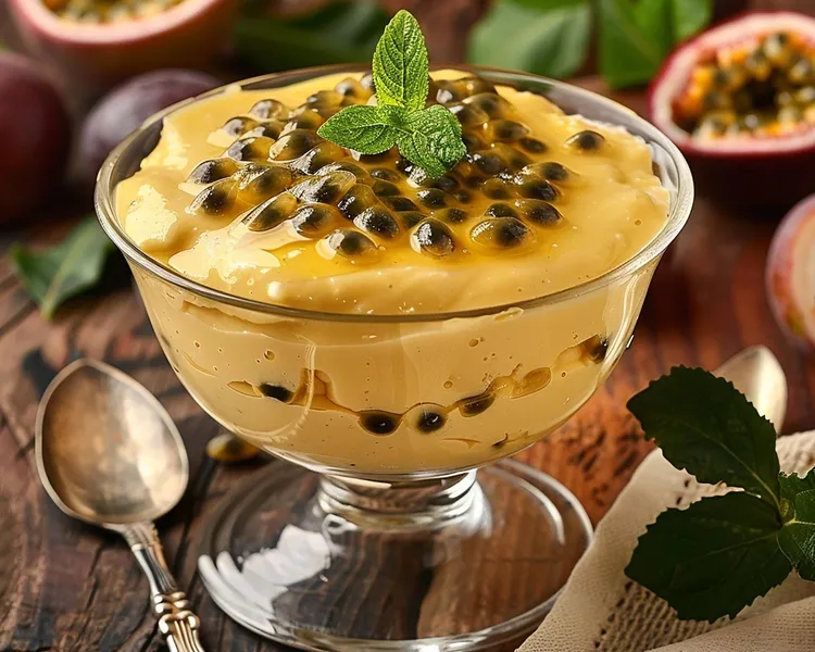 Passionfruit and rum fool