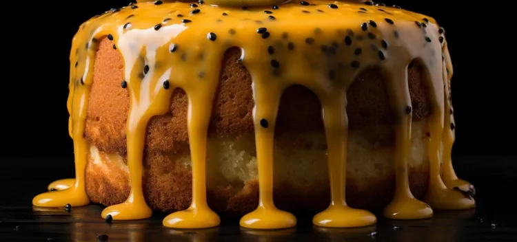 Passionfruit & coconut cake
