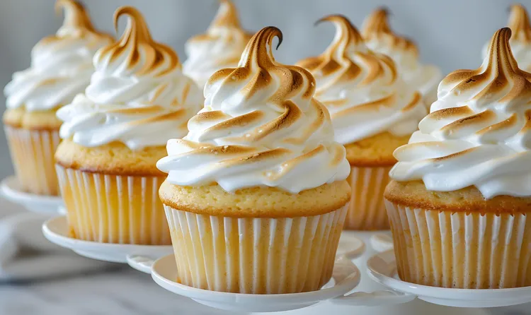 Passionfruit meringue cupcakes