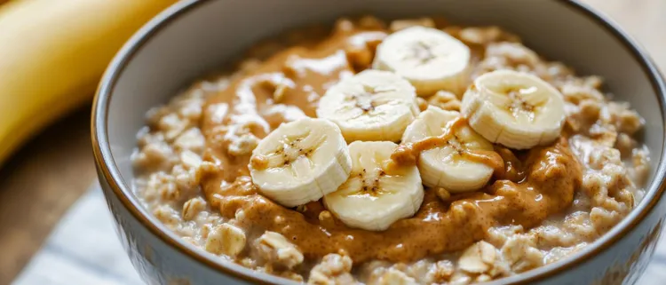 Peanut butter & banana oatmeal