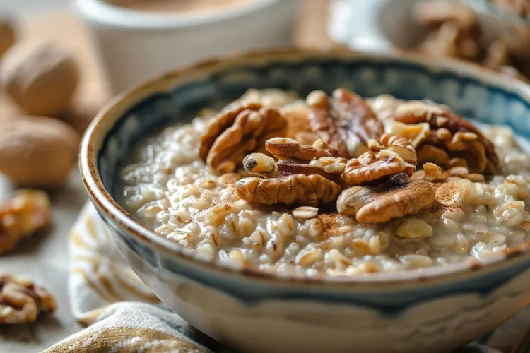 Peanut butter protein oatmeal power bowl