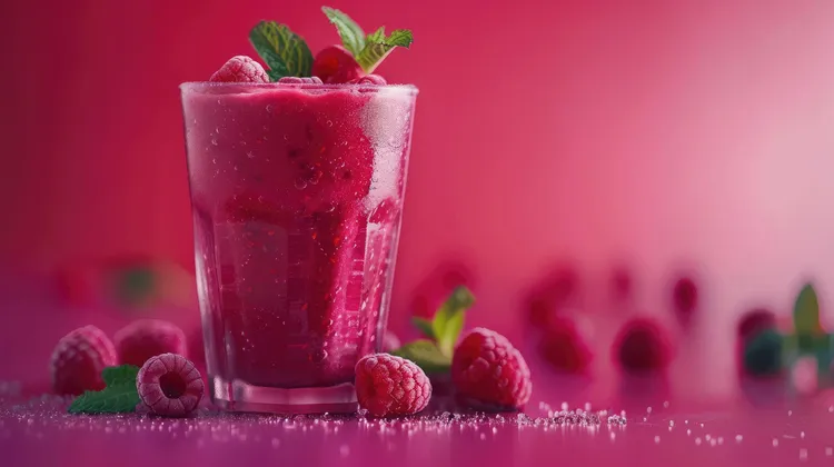 Pineapple raspberry smoothie
