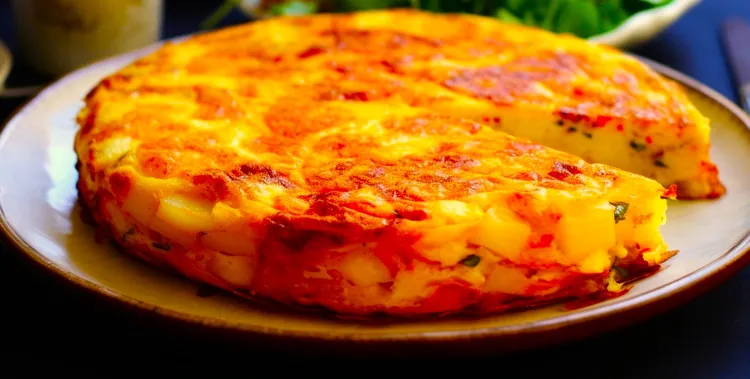 Potato & red onion tortilla