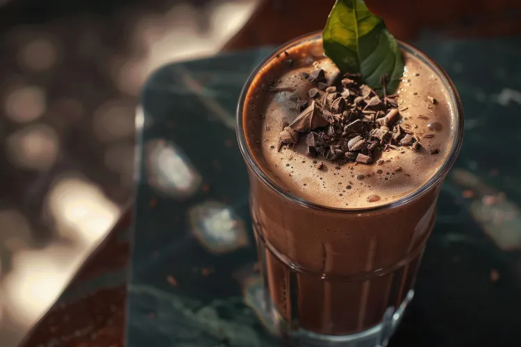 Chocolate-coconut powerball smoothie
