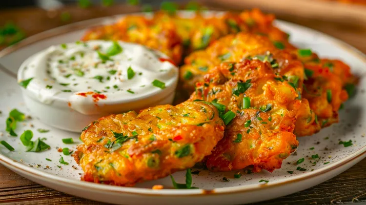 Quinoa and sweet potato fritter