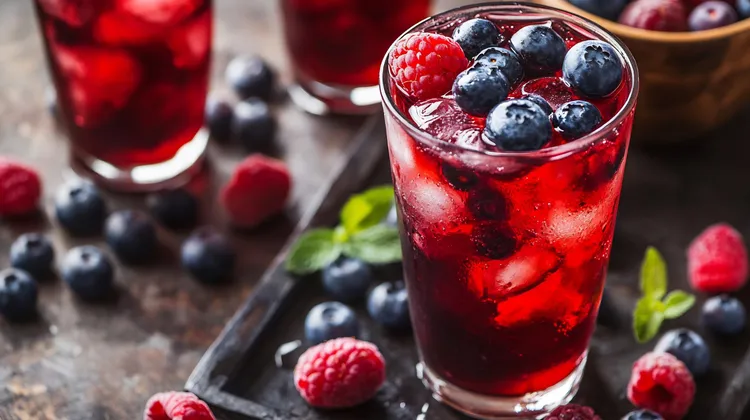 Raspberry iced tea