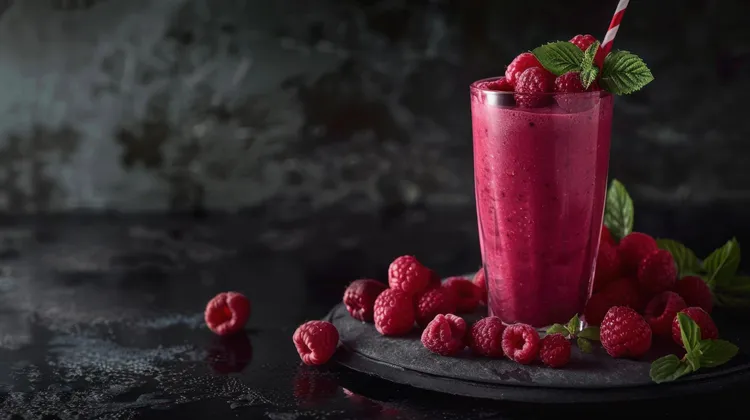 Red berry smoothie