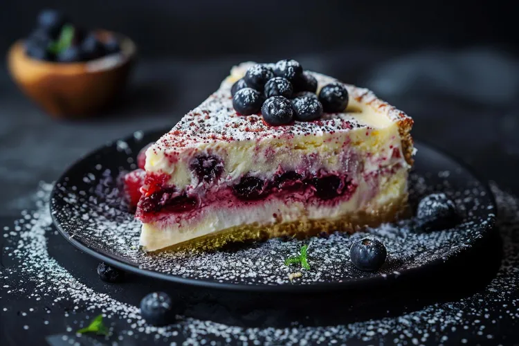 Ricotta berry cheesecake