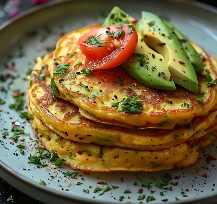 Ricotta & parsley pancakes