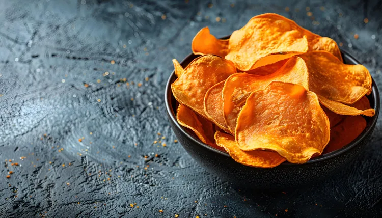 Roast kumara chips