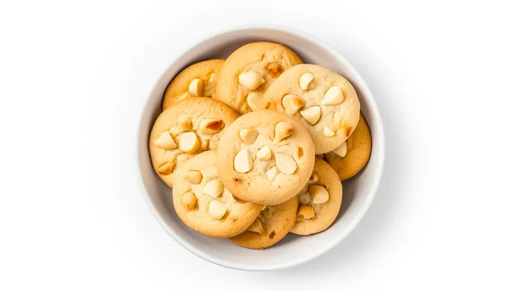 Savoury macadamia crisps