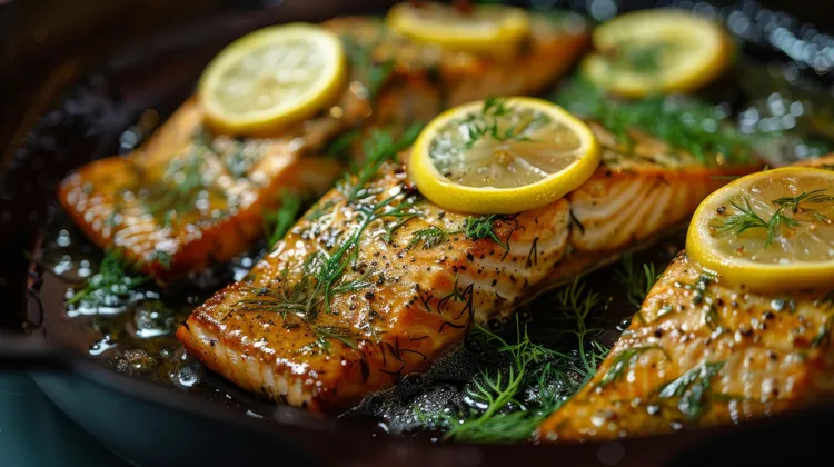 Citrus-fennel slow-roasted salmon with chiles