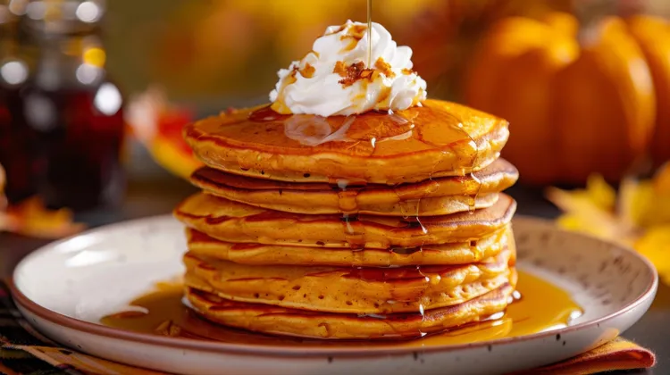 Spiced pumpkin pancakes