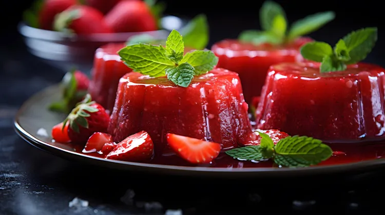 Strawberry jellies