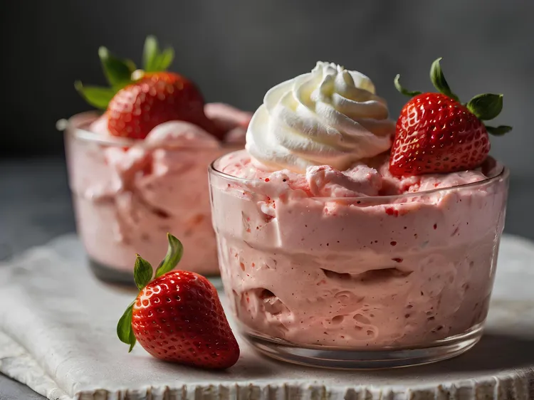 Strawberry mousse