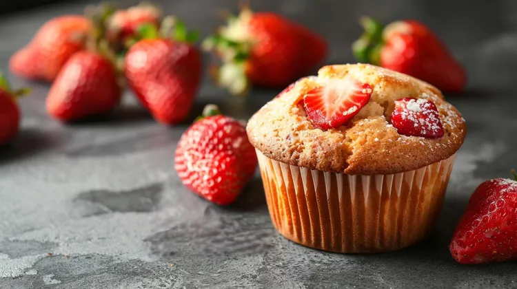 Strawberry muffins
