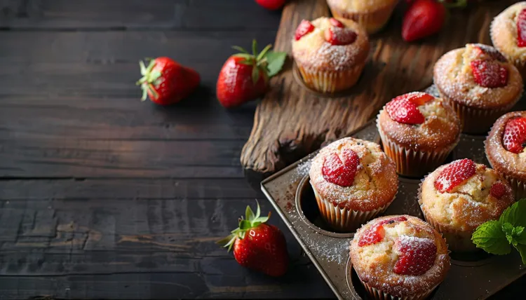 Strawberry muffins