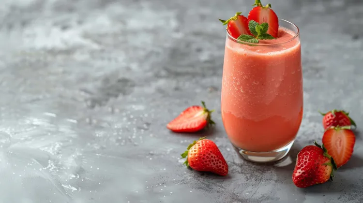 Strawberry vanilla coconut dream smoothie