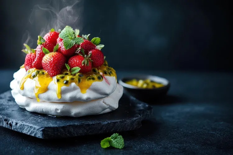 Super-fluffy marshmallow pavlova