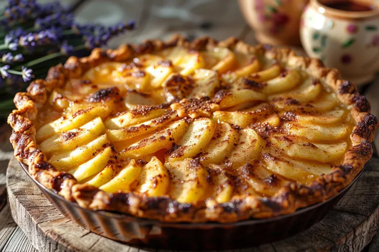 Sweet potato & apple tart