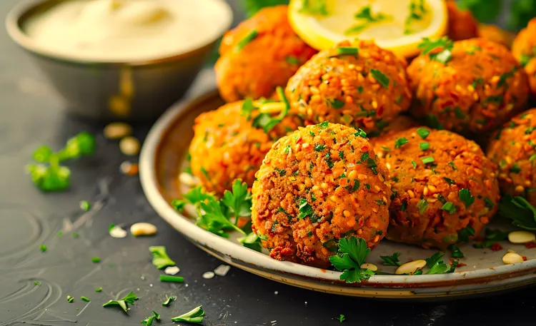 Sweet potato falafel bites
