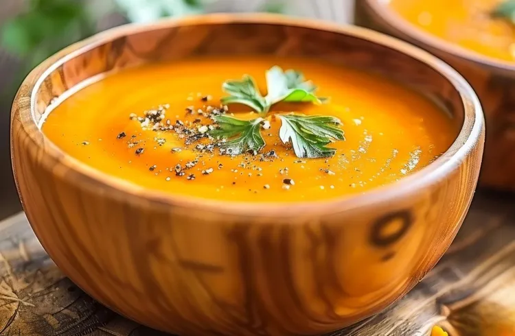 Thai curried butternut squash soup